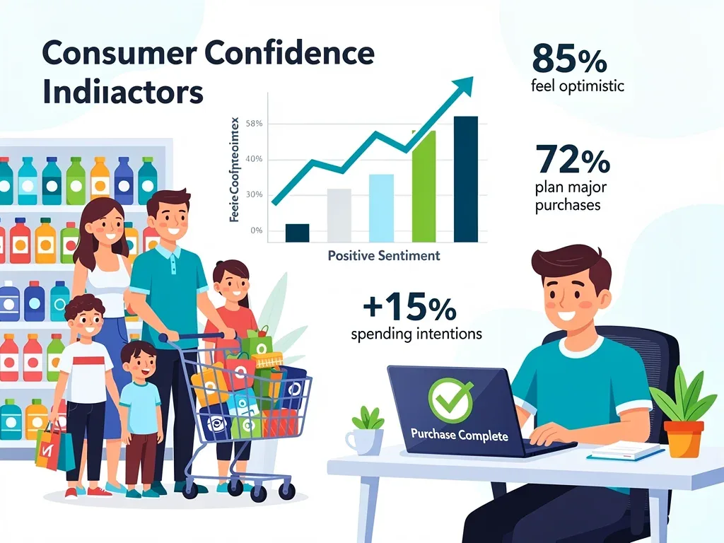Consumers demonstrating high confidence and spending intentions in August 2026 retail market.