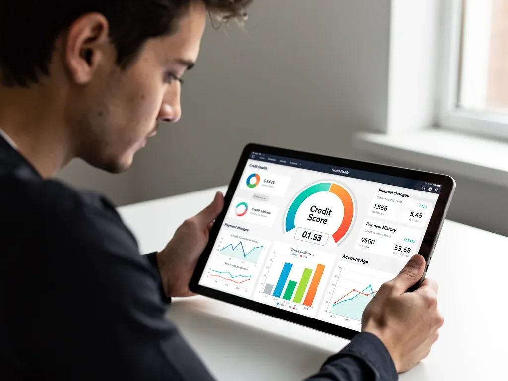 Understanding credit score changes and financial metrics