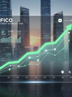 FICO Score 10 T update impact on credit score digital graph