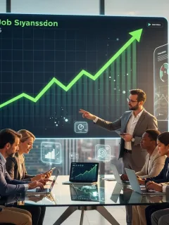 Upward trend graph symbolizing June 2026 job growth and economic recovery