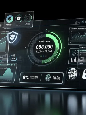 Advanced credit monitoring dashboard with zero error rate indicators for 2026.