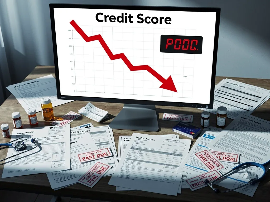 Credit score declining due to medical debt